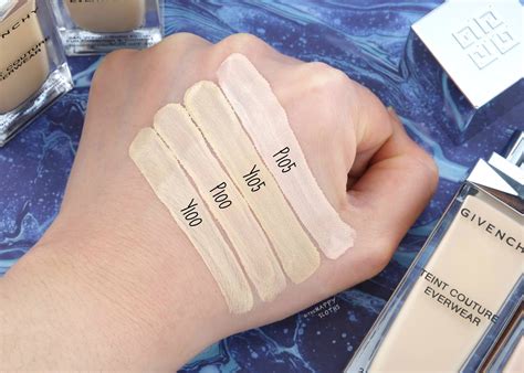 givenchy teint couture ever wear foundation swatches|givenchy teint couture everwear foundation.